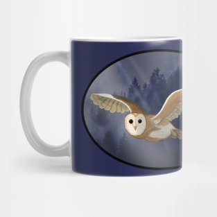 Barn Owl Oval Mug